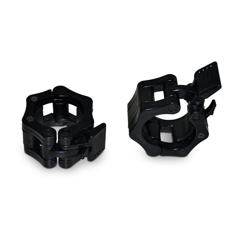 2x 2pc Quick Release Barbell Collar Pair For Olympic Bars Black