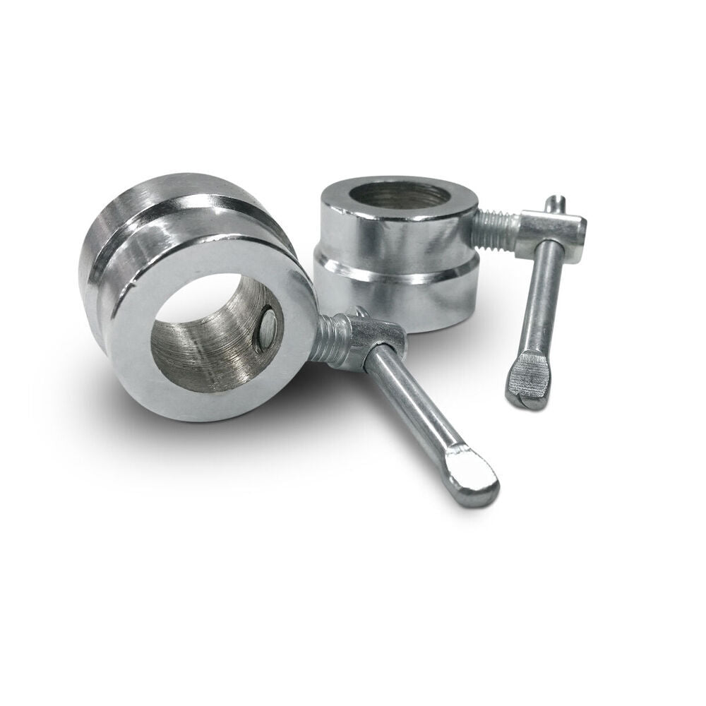 2PK Standard Chrome Collars For 28mm Weight Handle Bar Pair