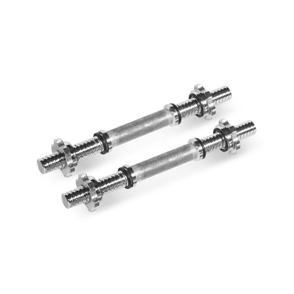 2x 2pc Spinlock Dumbell Handles V2 Weight Bar Home Workout Exercise 14in