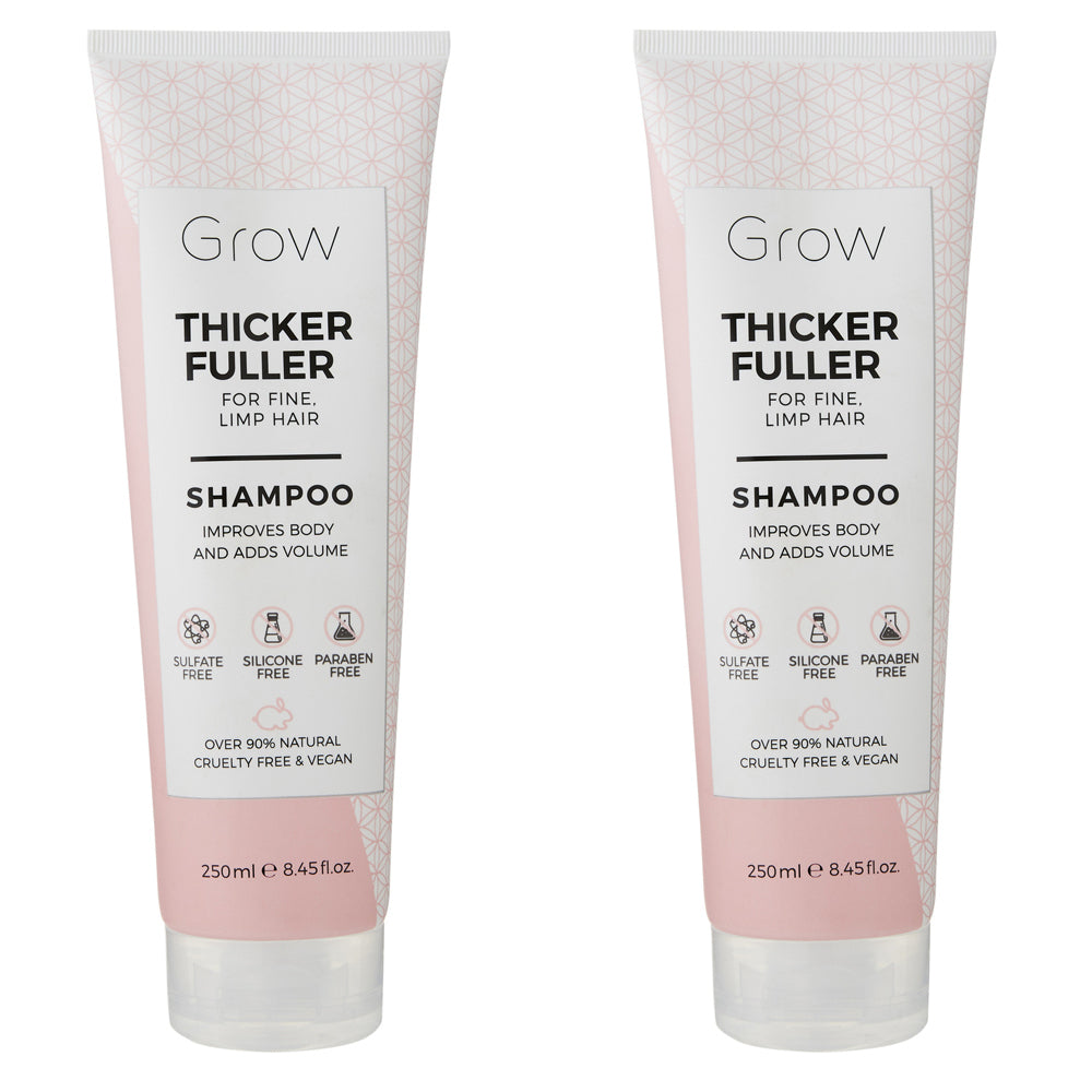 2PK Grow Thicker Fuller Shampoo 250Ml Hair Care/Styling