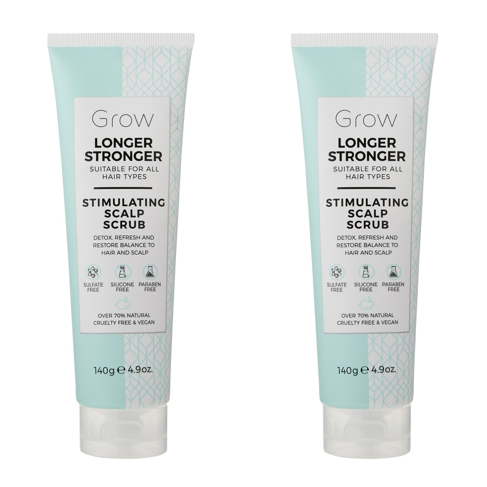 2PK Grow Longer Stronger Stimulating Scalp Scrub Hair Care/Styling 140g