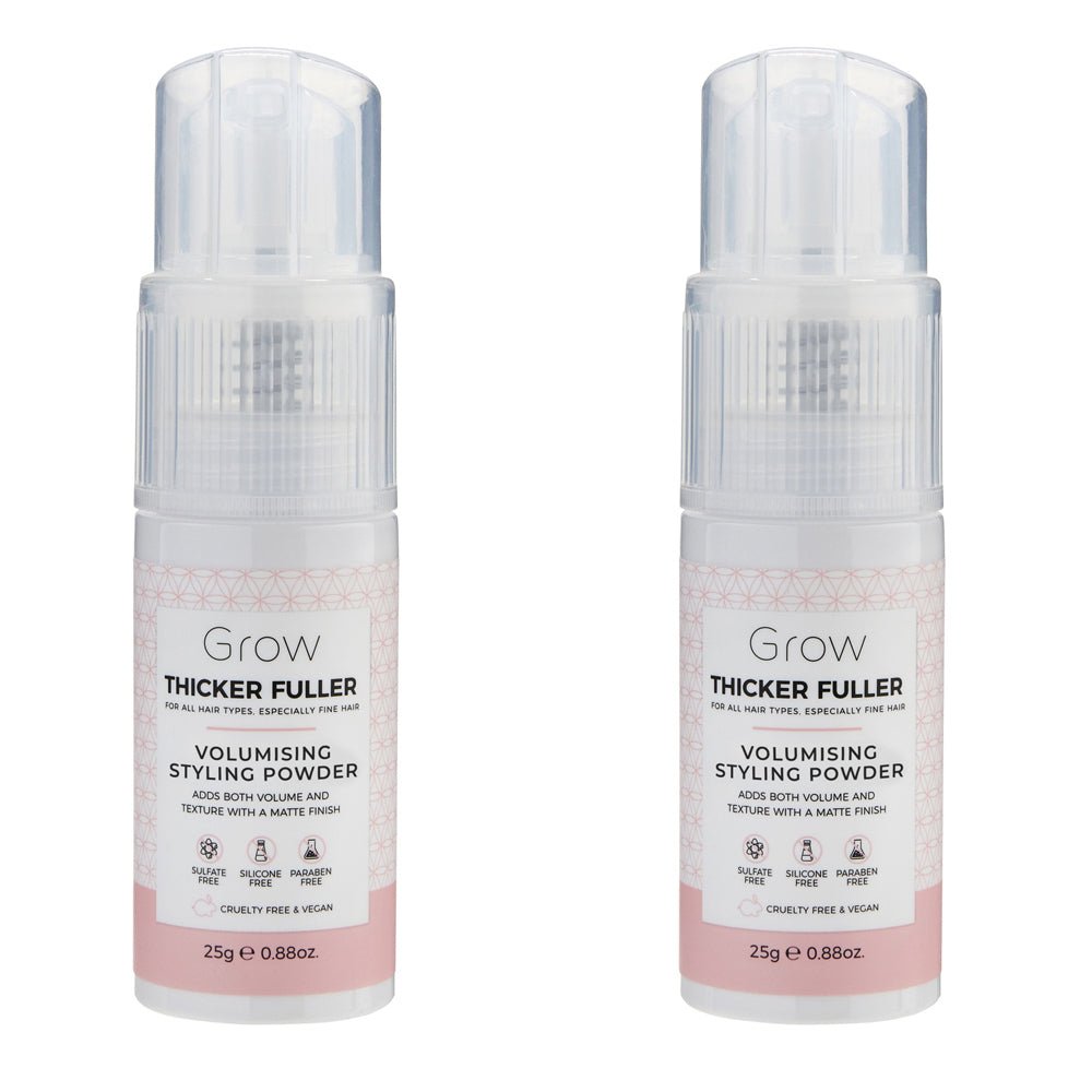 2PK Grow Thicker Fuller Volumising Styling Powder Hair Care/Styling 25g
