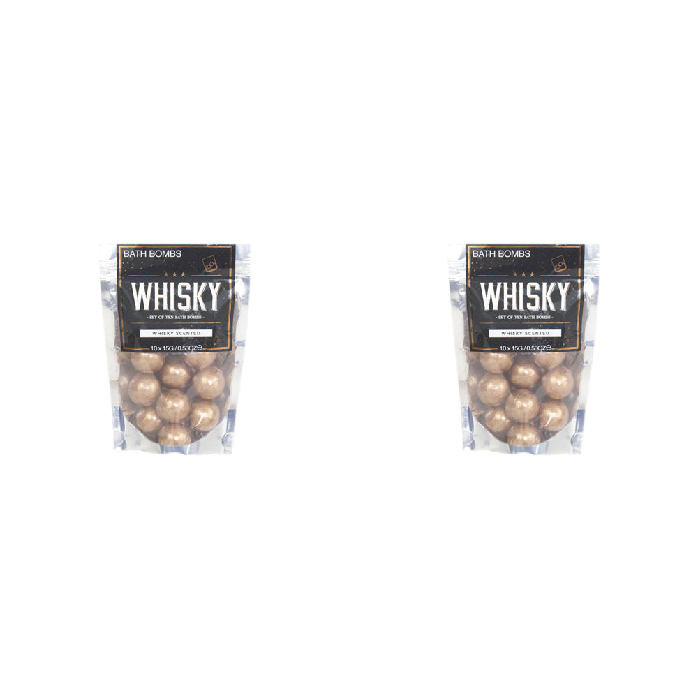 2x 10pc Gift Republic 15g Whiskey Bath Bombs Scented Fizzies