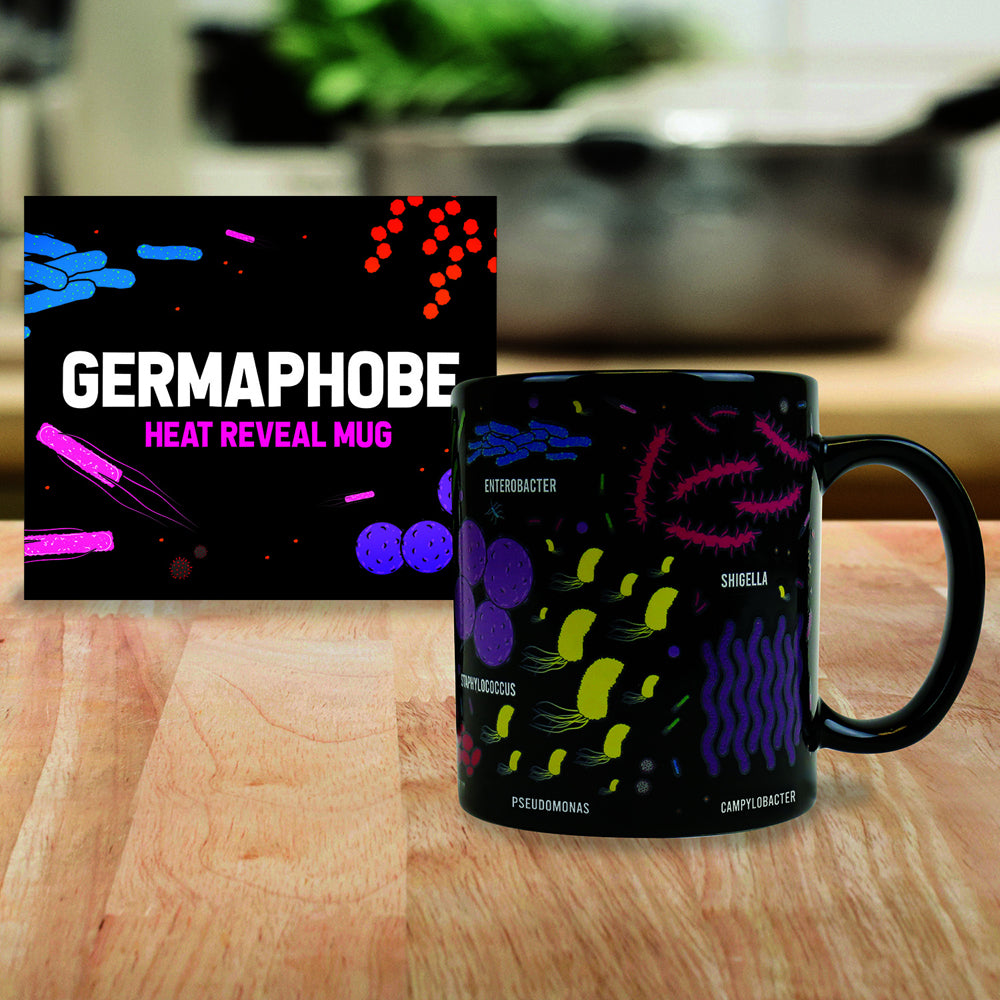 Gift Republic 350ml Germaphobe Heat Reveal Mug w/ Handle