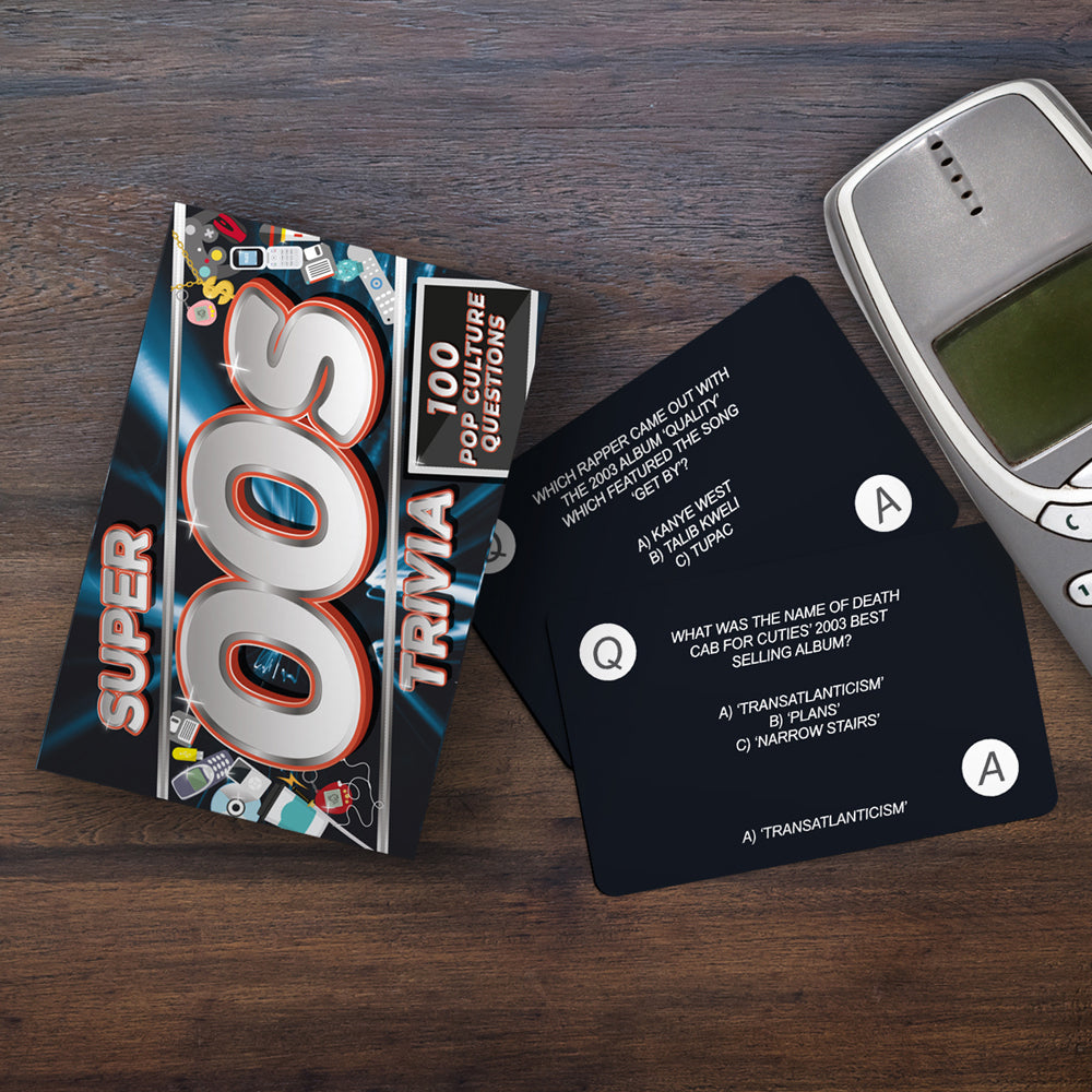 100pc Gift Republic Super 00S Trivia Question Cards Set