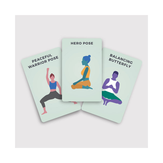 100pc Gift Republic Yoga Poses Position Cards Set Deck