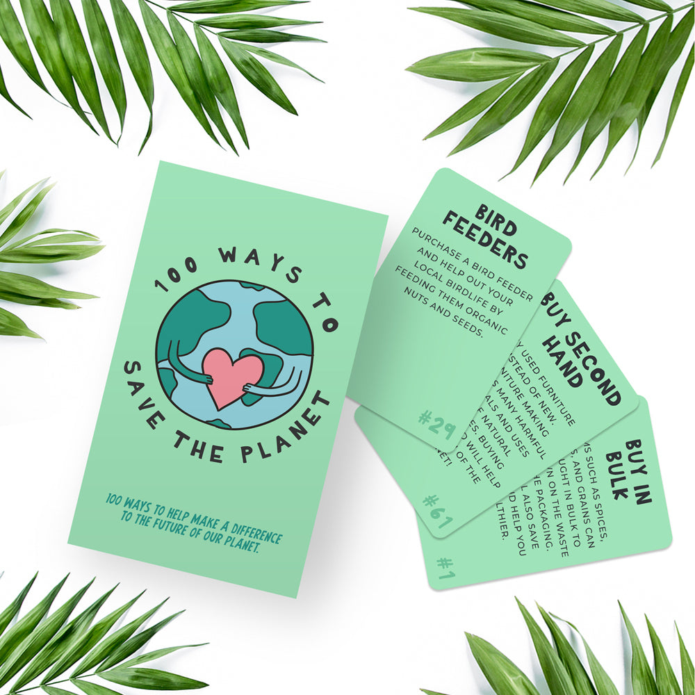 100pc Gift Republic Ways To Save The Planet Cards Set