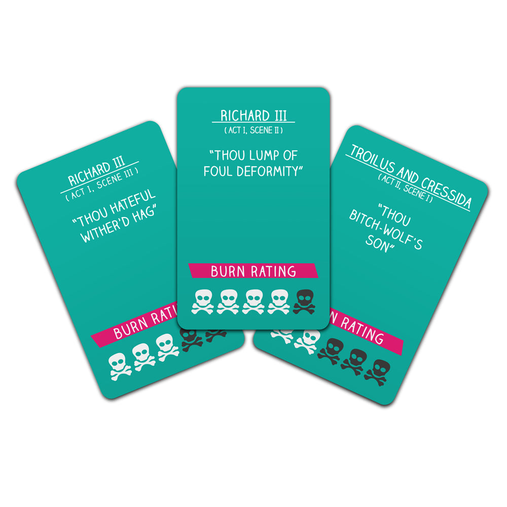 100pc Gift Republic Shakespearean Profanities Cards