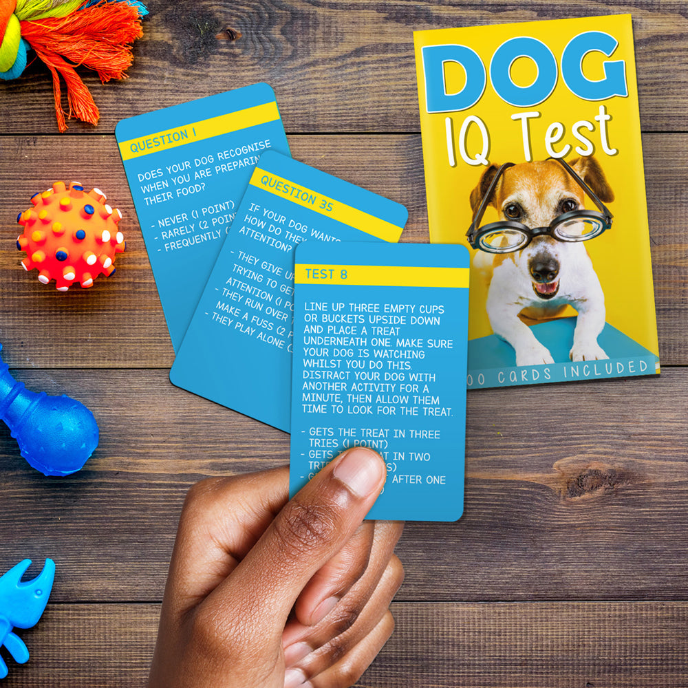 100pc Gift Republic Dog IQ Test Trivia Question Cards Deck