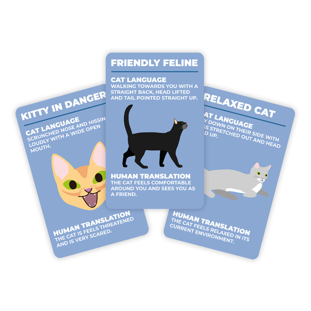 100pc Gift Republic How to Speak Cat Language Cards