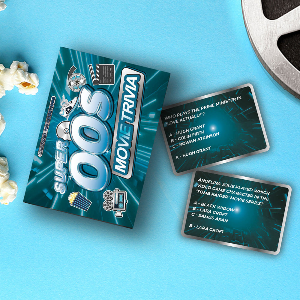 100pc Gift Republic Super 00s Movie Trivia Cards Question Set