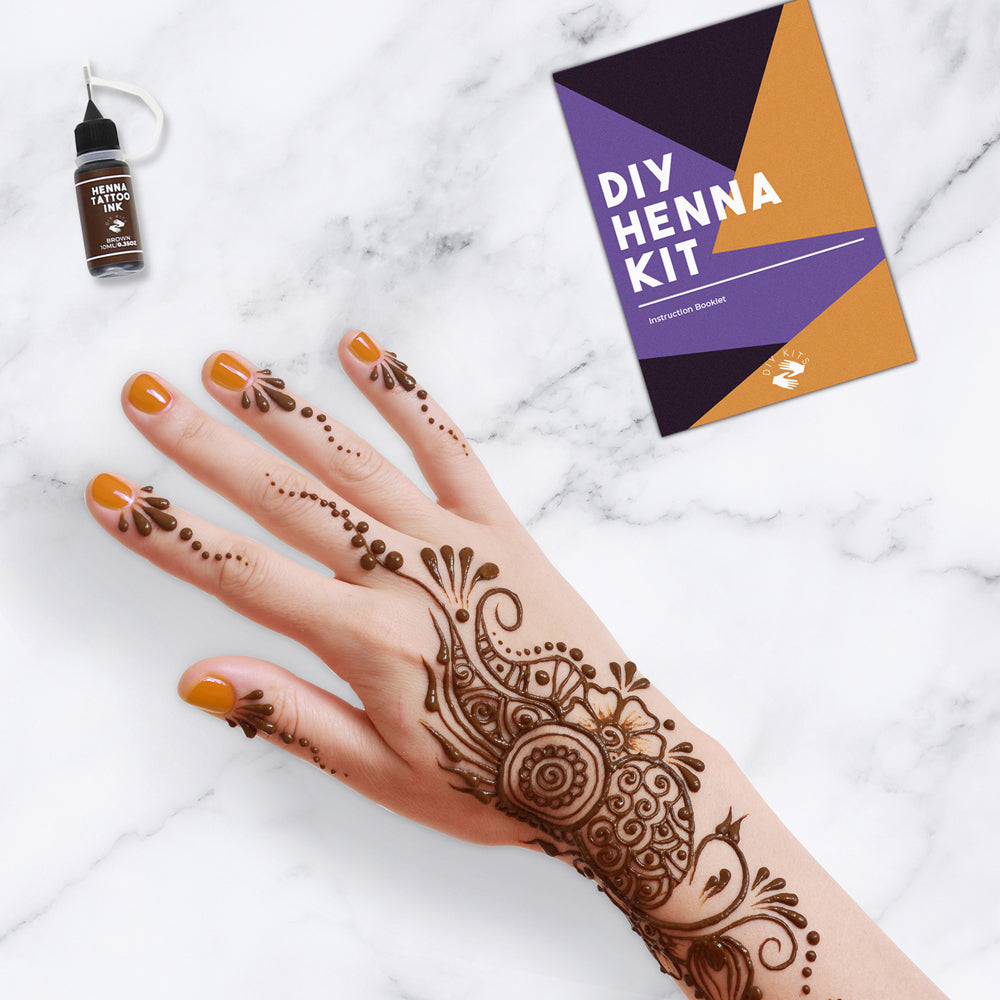 Gift Republic DIY Henna Tattoo Kit w/ Stencils/Inks