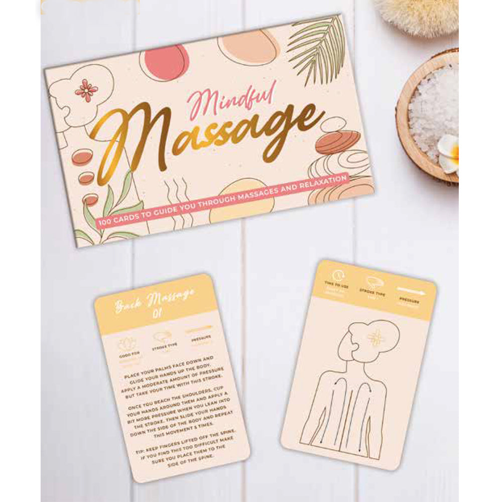 100pc Gift Republic Mindful Massage Cards Relaxation Set