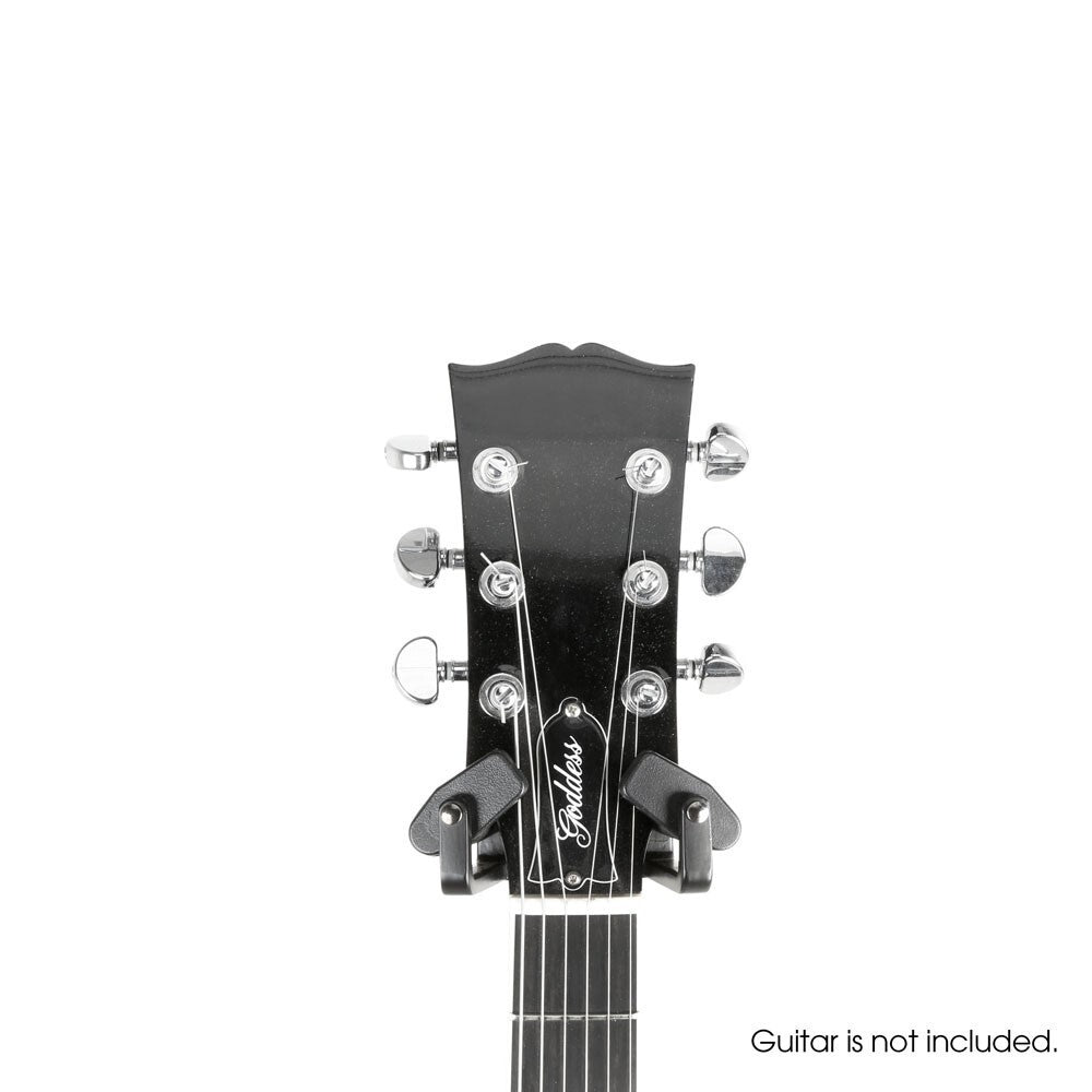 Gravity GS01WMB Wall Mount Hanger w/ Lock Neck Hug For Guitar - Black