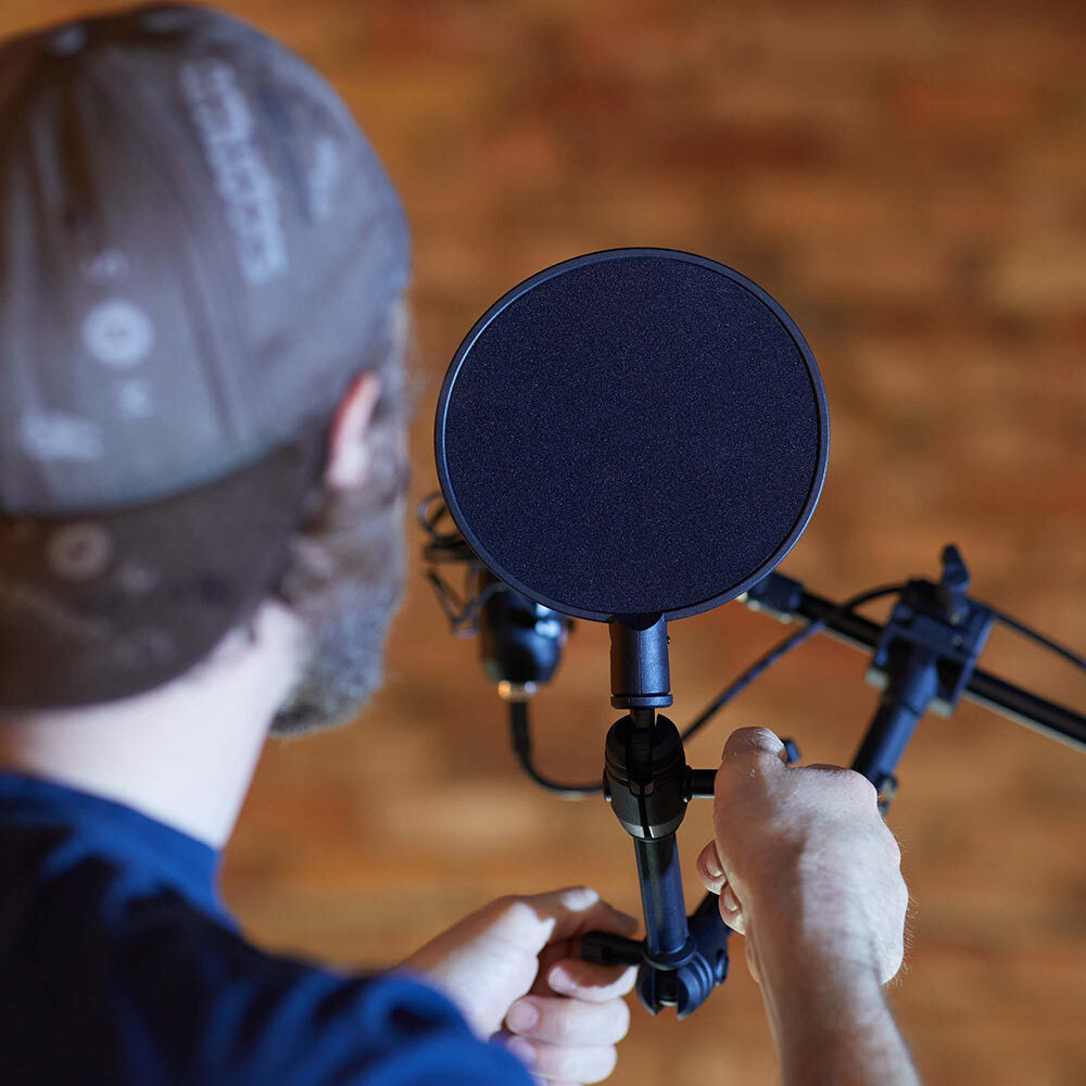 Gravity 40cm Traveler 3D Adjustable Arm w/ Pop Filter - Black