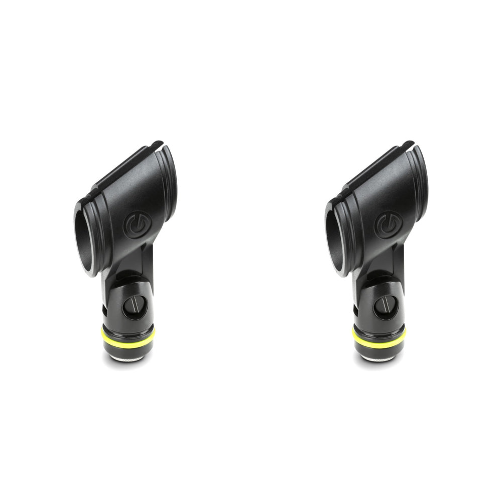 2x Gravity MSCLMP25 Microphone 25mm Clip For Wireless Mic - Black