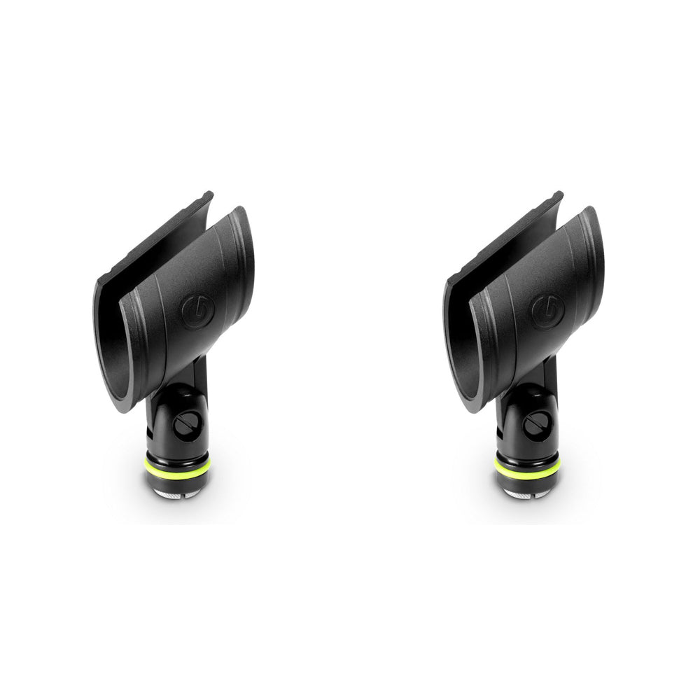 2x Gravity MSCLMP34 Microphone 42mm Clip For Larger Wireless Mic - Black