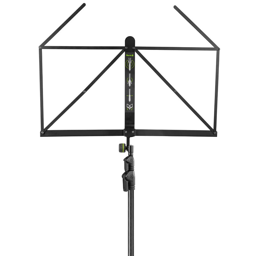 Gravity NS441 Folding 138.5cm Music Stand w/ Carry Bag - Black