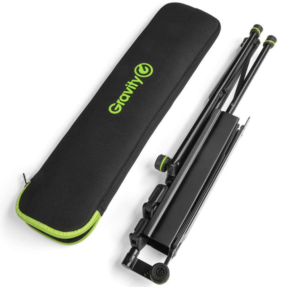 Gravity NS441 Folding 138.5cm Music Stand w/ Carry Bag - Black