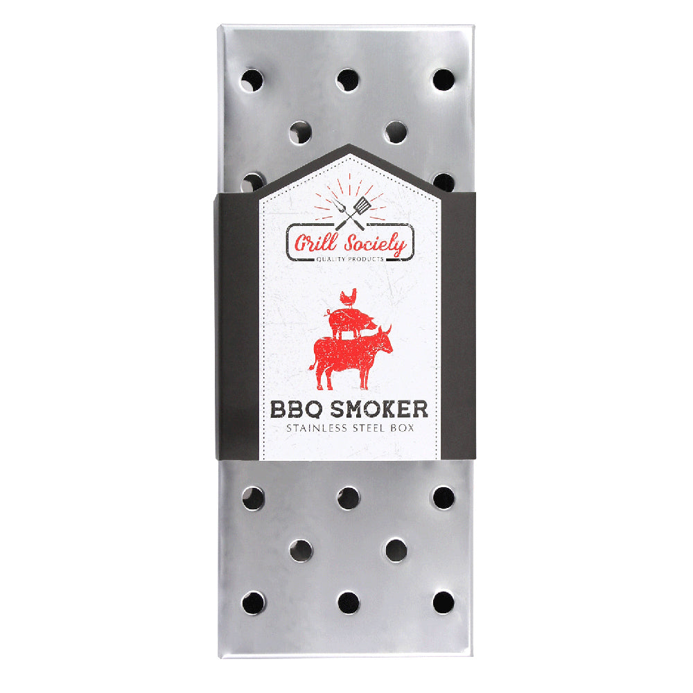 Grill Society BBQ Smoker Box - Stainless Steel