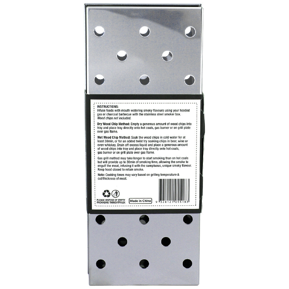 Grill Society BBQ Smoker Box - Stainless Steel