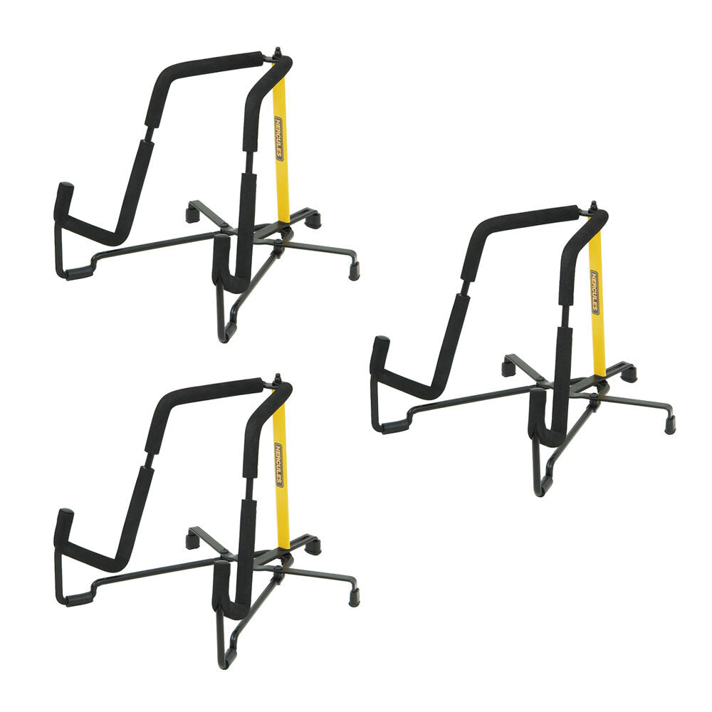 3PK Hercules Travelite Fold Away Electric Guitar Stand