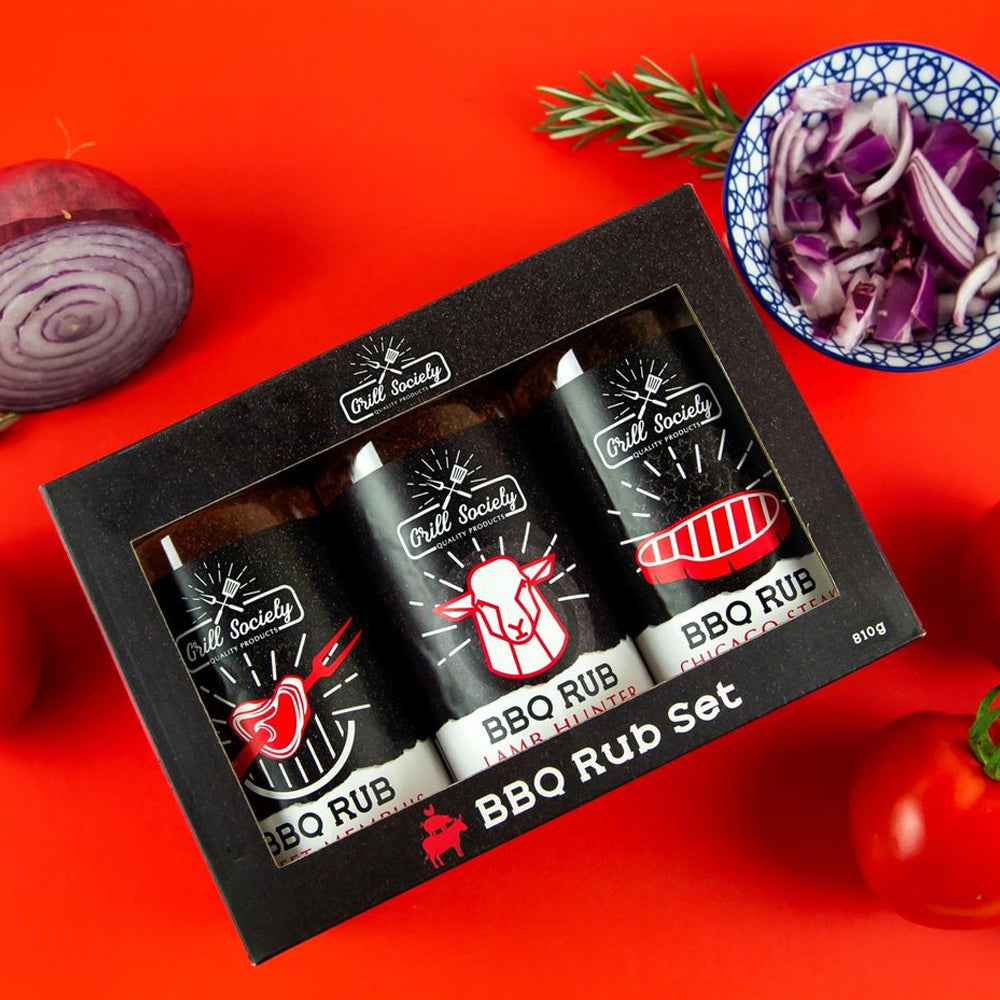 3pc Grill Society BBQ Rub Set