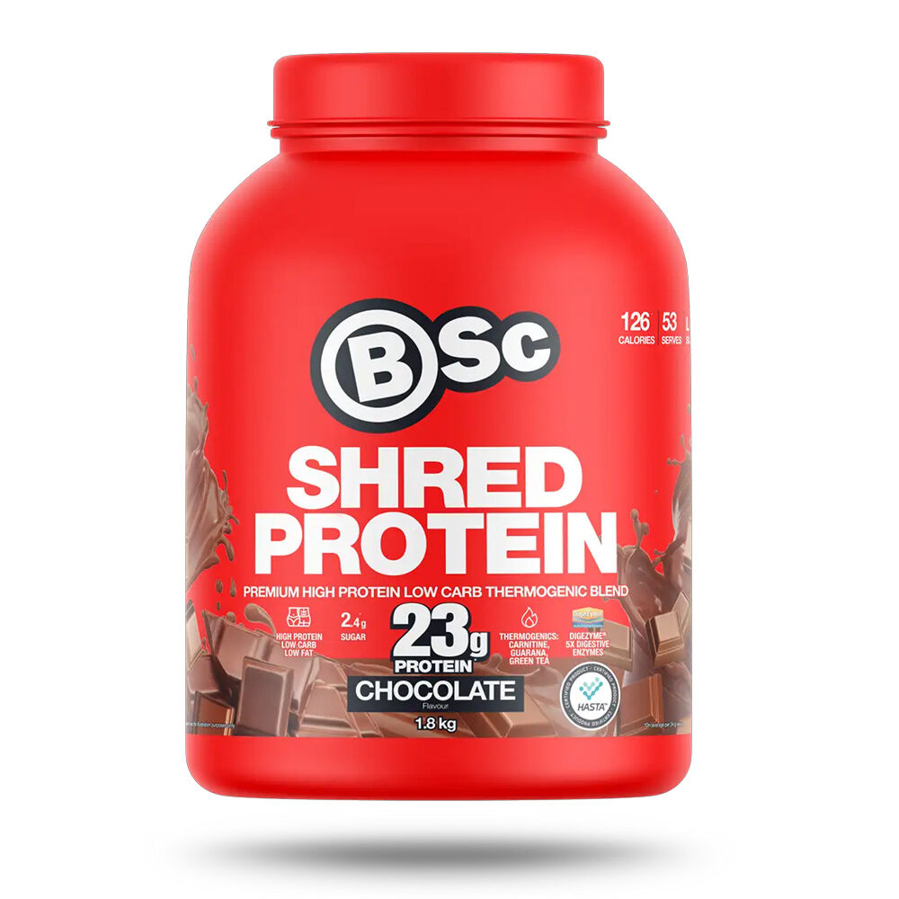 BSc Premium High Protein Shred Powder Post Workout 53 Serves 1.8kg Chocolate