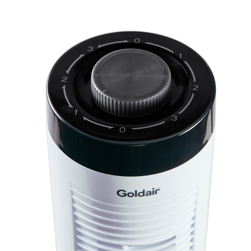Goldair Select Basic Home/RoomTower Oscillation Fan 81cm - White