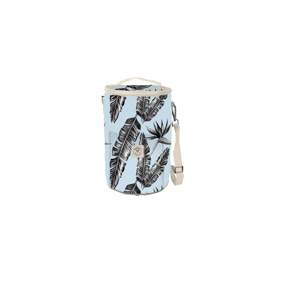2PK Good Vibes Barrel Cooler Bag Sorrento Palm 34x20cm