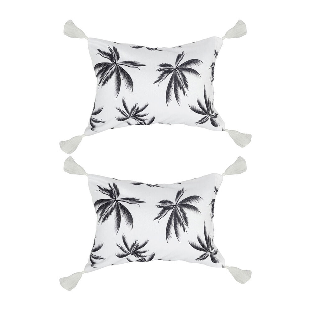 2PK Good Vibes Inflatable Beach Pillow With Tassels Havana 40x29x13cm