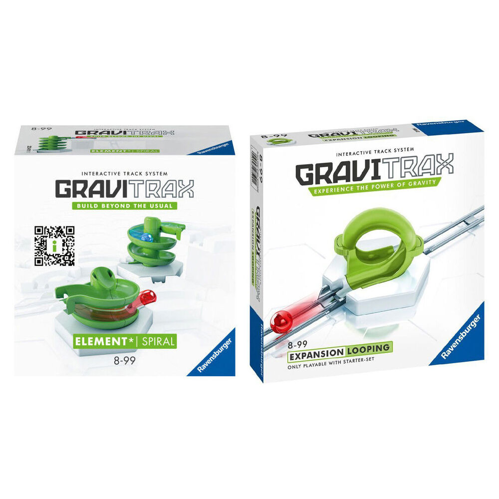2pc GraviTrax Action Pack Looping and Spiral Marble Run Kids Toy Set 8y+