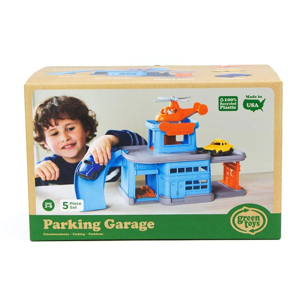 Green Toys Parking Garage Kids/Childrens Pretend Play Toy 3+