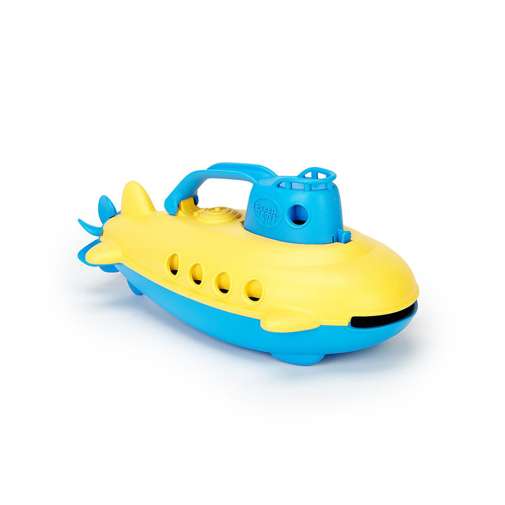 Green Toys Plastic Submarine Cabin Kids/Toddler Bath Toy Blue 6m+