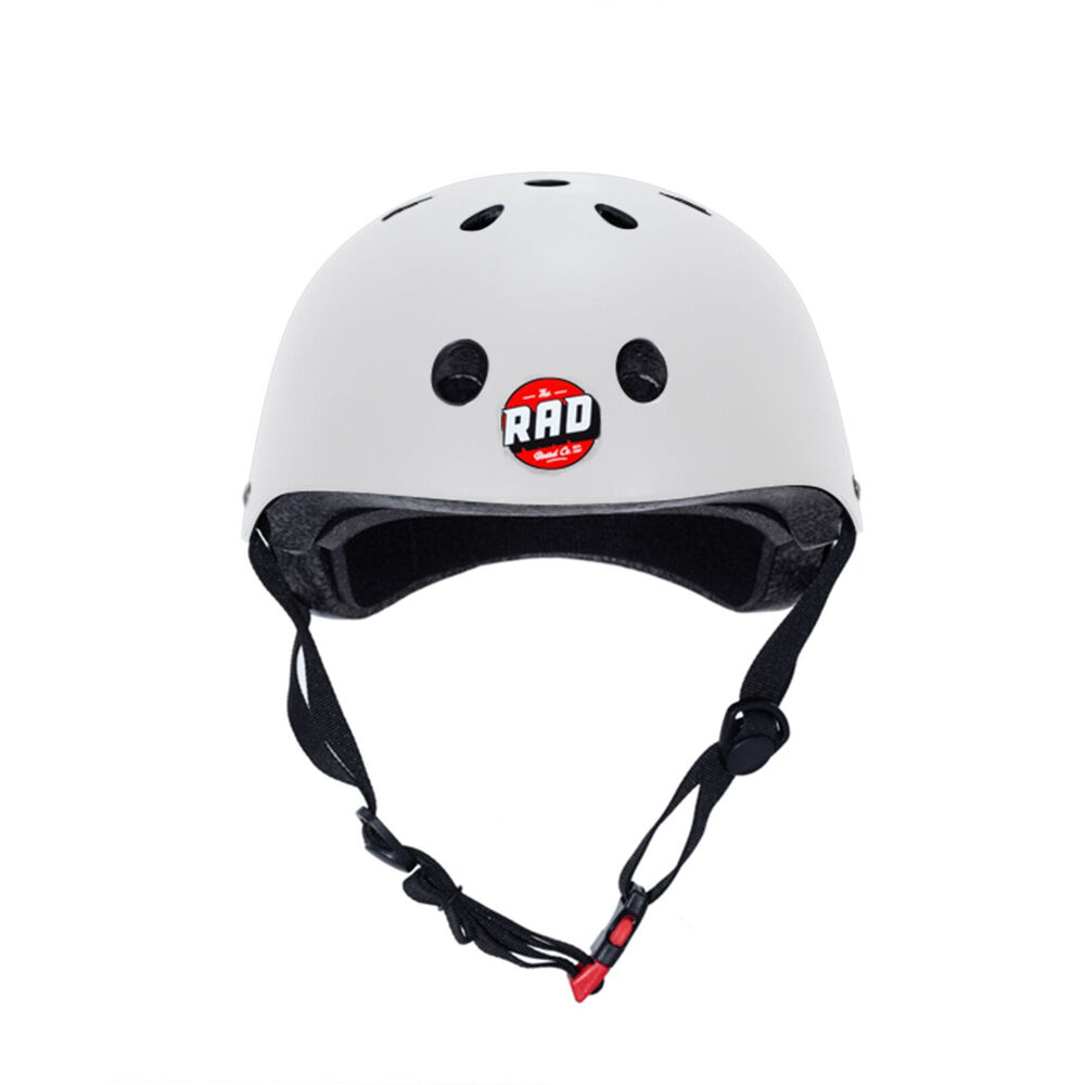 Rad Board Co Skate Helmet Street/Park Skateboard Safety Head Gear XL Black
