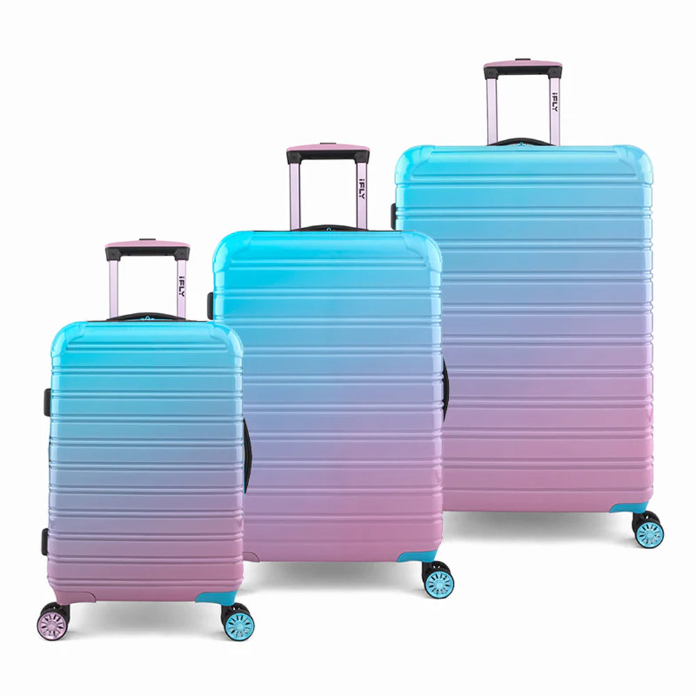 3pc iFly 20/24/28" Wheeled Suitcase Luggage Bag Set - Cotton Candy