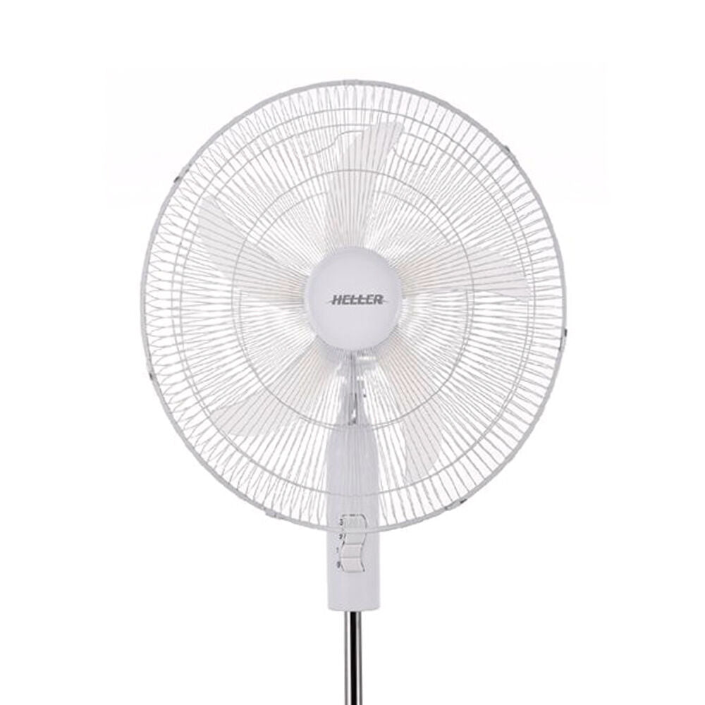 Heller 50cm Cooling Home/Office Pedestal Fan 50W - White