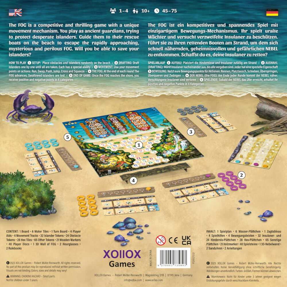 Huch! The FOG Island Survival Strategy Board Game Kids Children 10y+