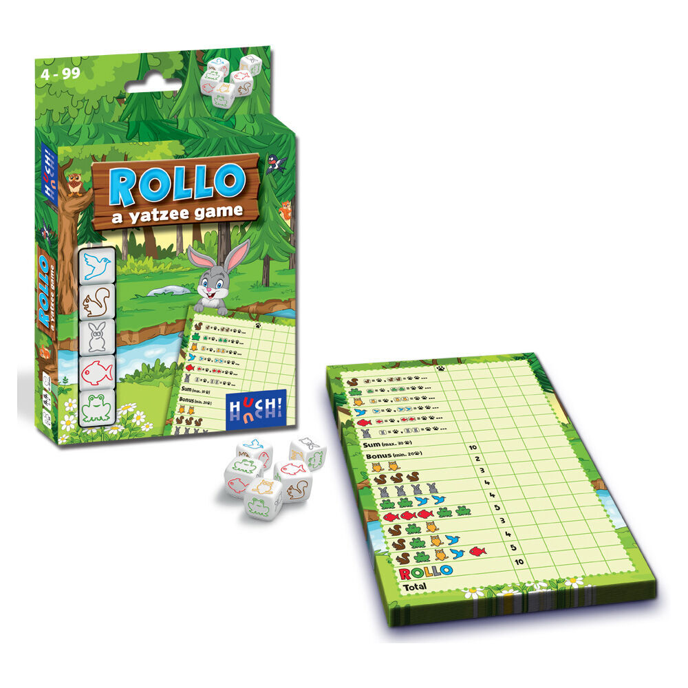 Huch! Rollo a Yatzee Game Travel Friendly Animal Dice Kids Children 4y+