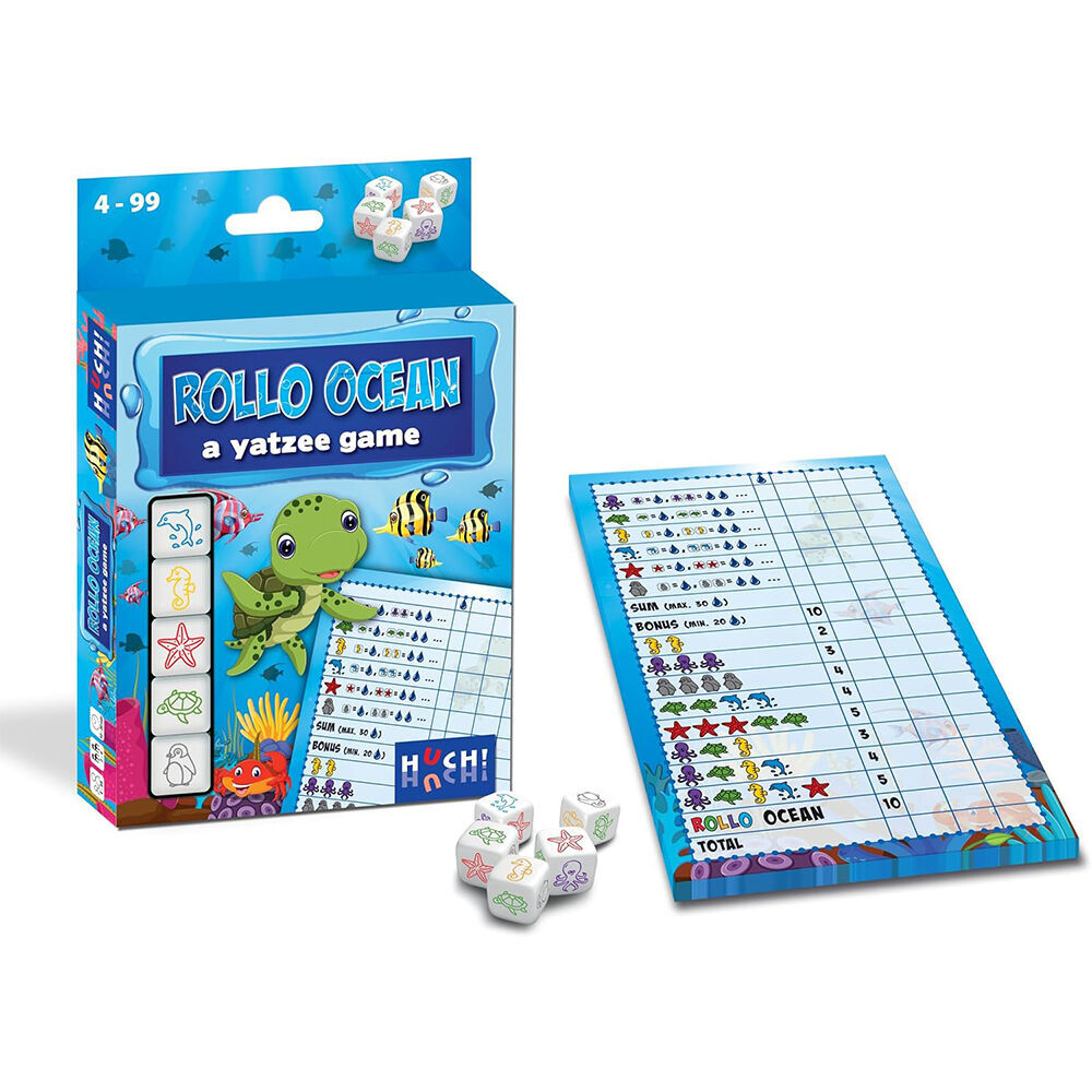 Huch! Rollo Ocean a Yatzee Game Educational Travel Dice Kids Children 4y+