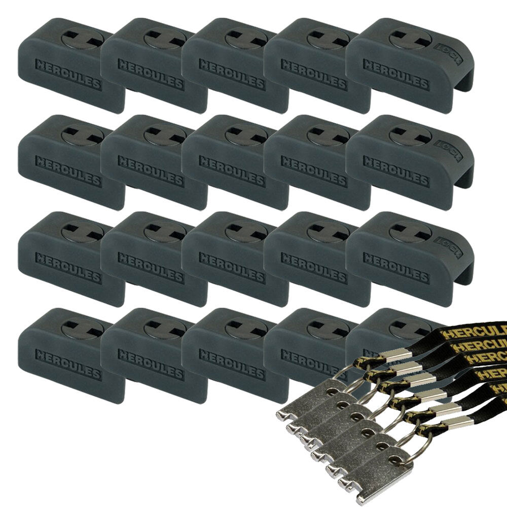 20pc Hercules Guitar Hanger Safety Lock w/ 6 Keys