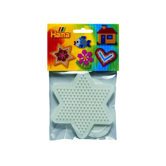 4x 2pc Hama Small Heart & Star Pegboard Set For Beads Toy 5y+