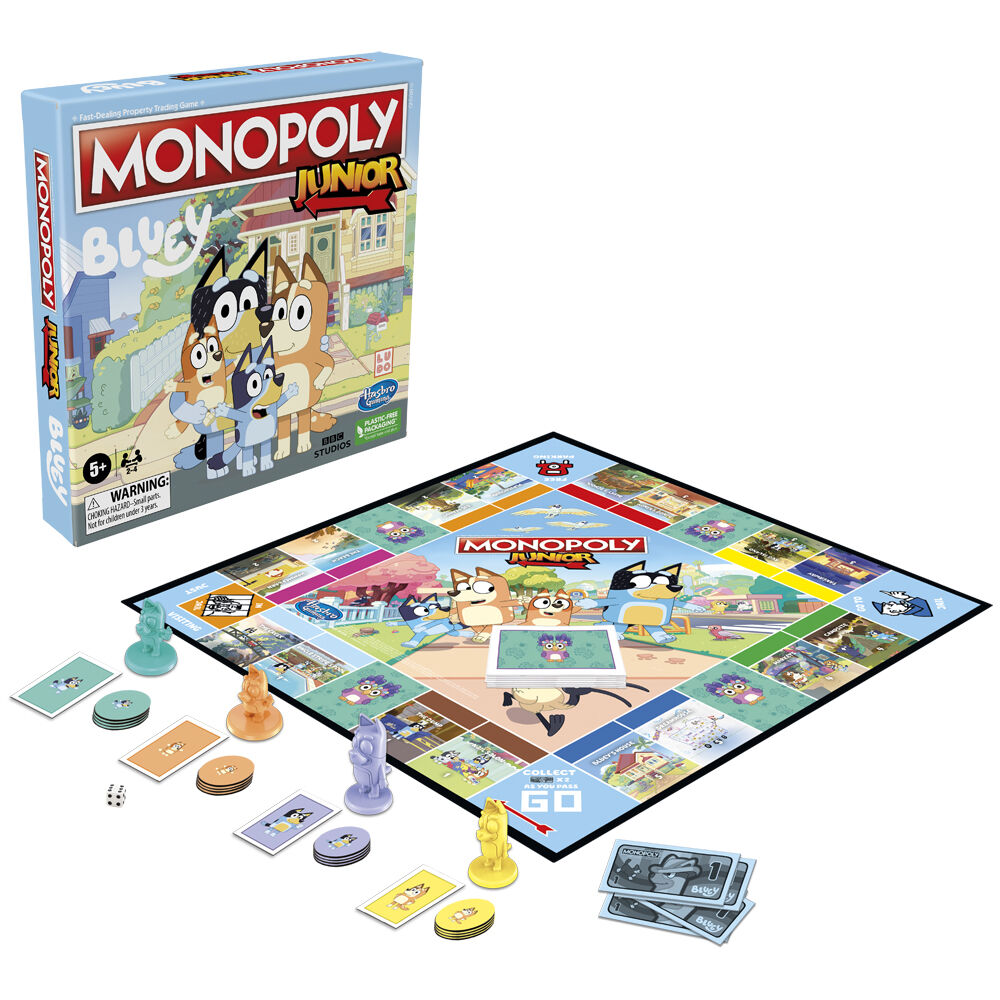 Hasbro Bluey and Friends Monopoly Junior Family Board Game 5Y+