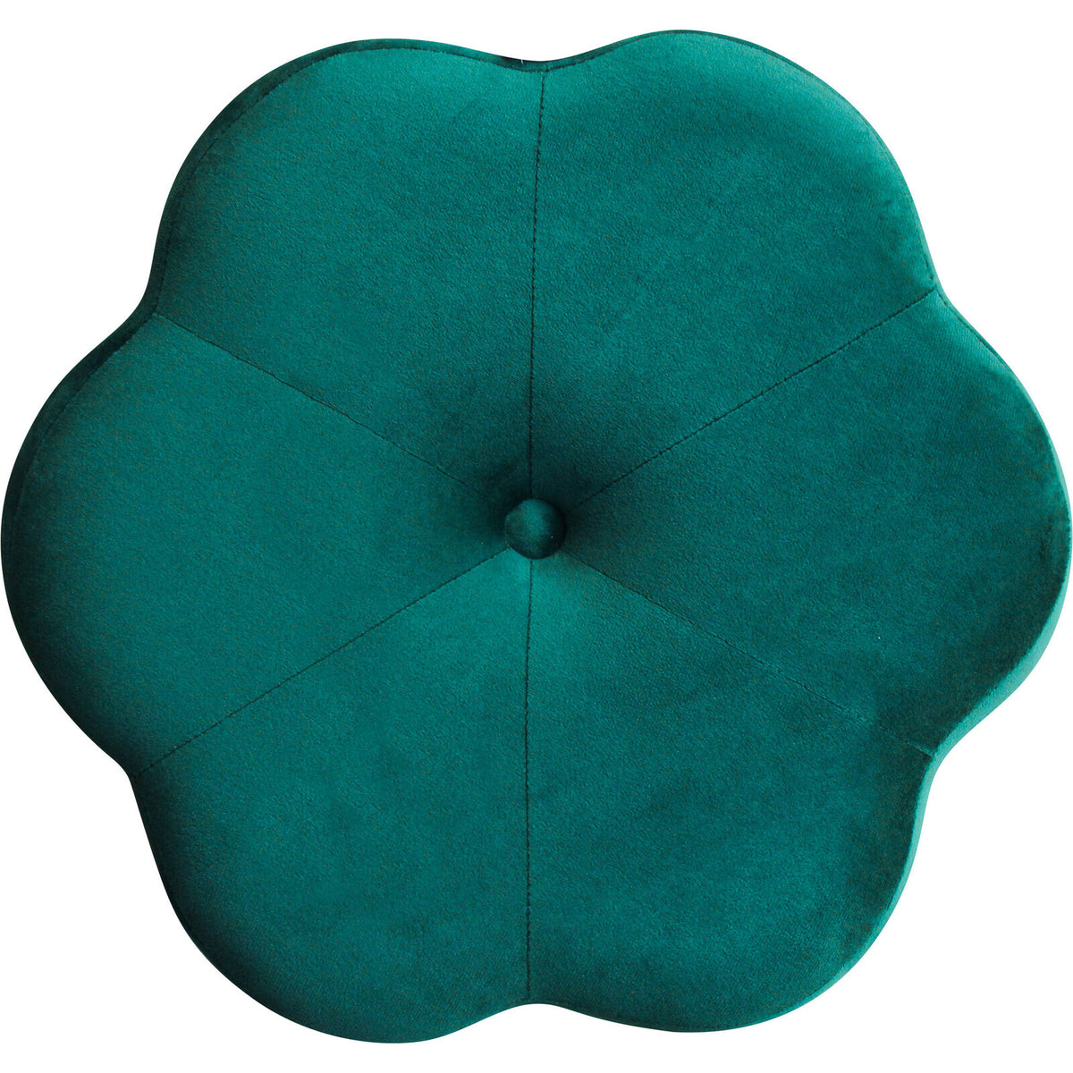 LVD Daisy Metal/Velvet/MDF 41x44cm Stool Home Furniture - Emerald