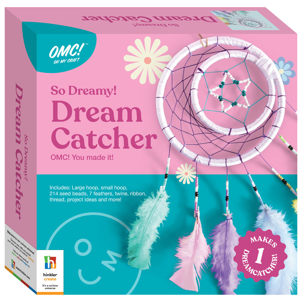 2PK OMC! Oh My Craft Dreamcatcher Kids DIY Craft Kit 22x56cm 14y+