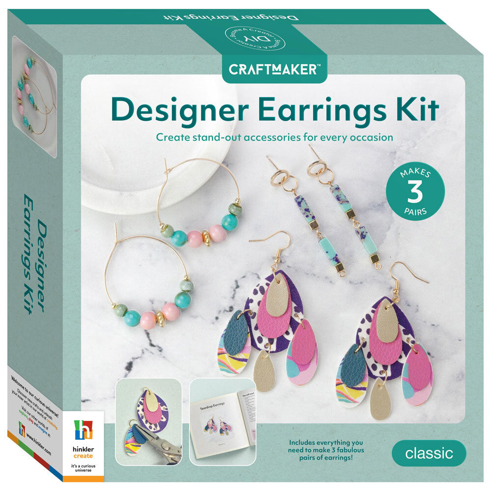 2PK Craft Maker Designer Earrings Creative Jewellery Making Kit