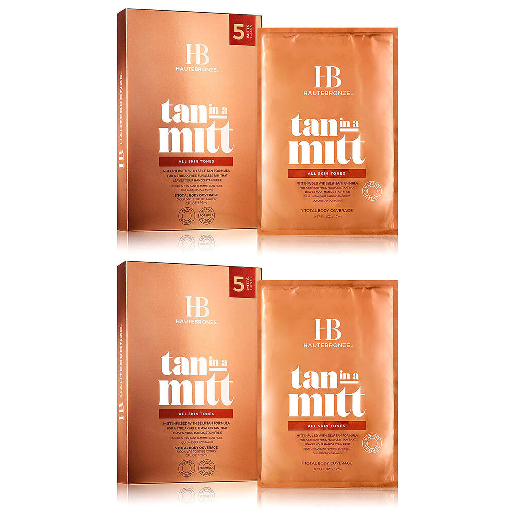 10pc Haute Bronze Tan-in-a-Mitt Self-tan - All Skin Tones