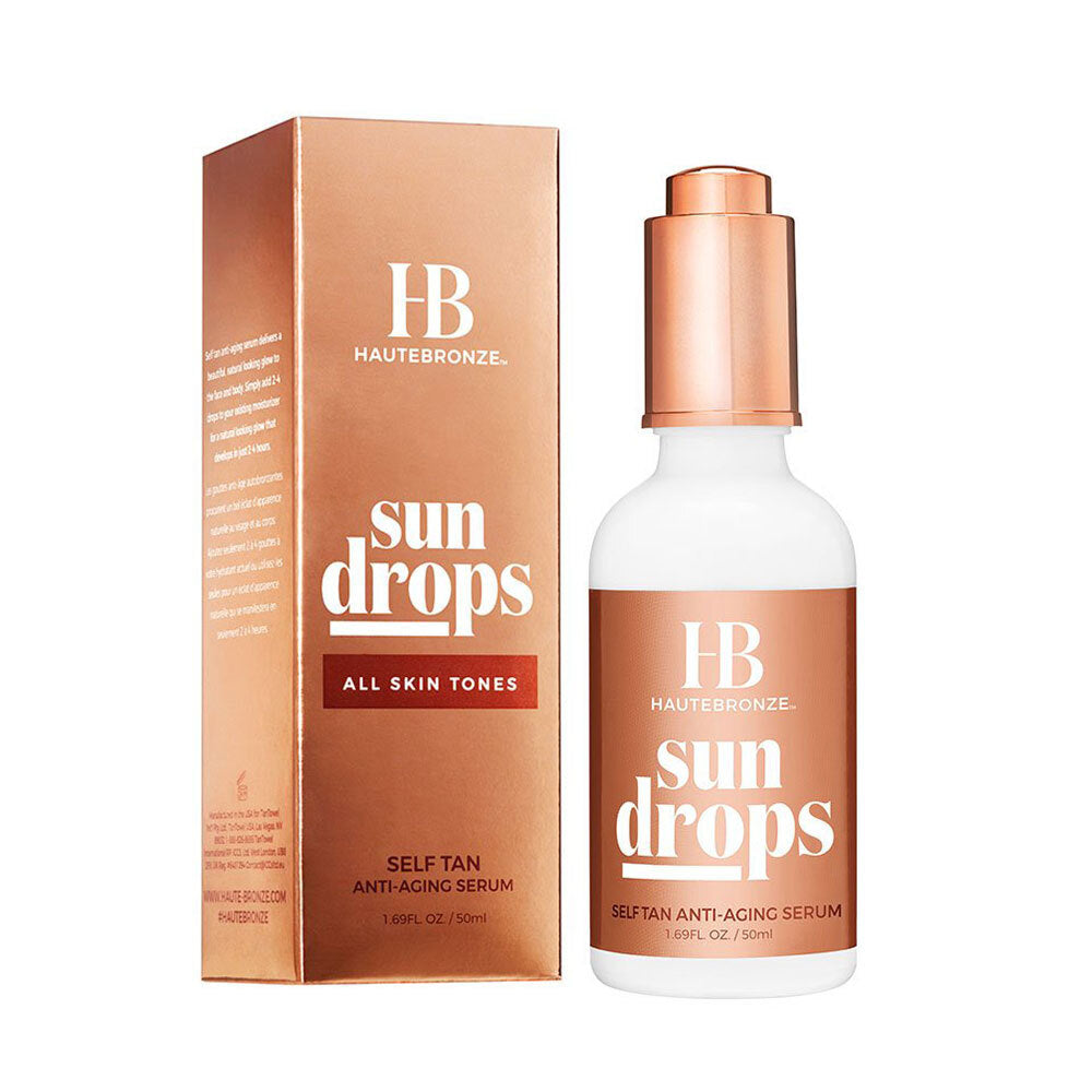 2PK 50ml Haute Bronze Sun Drops Self-tan Serum - All Skin Tones