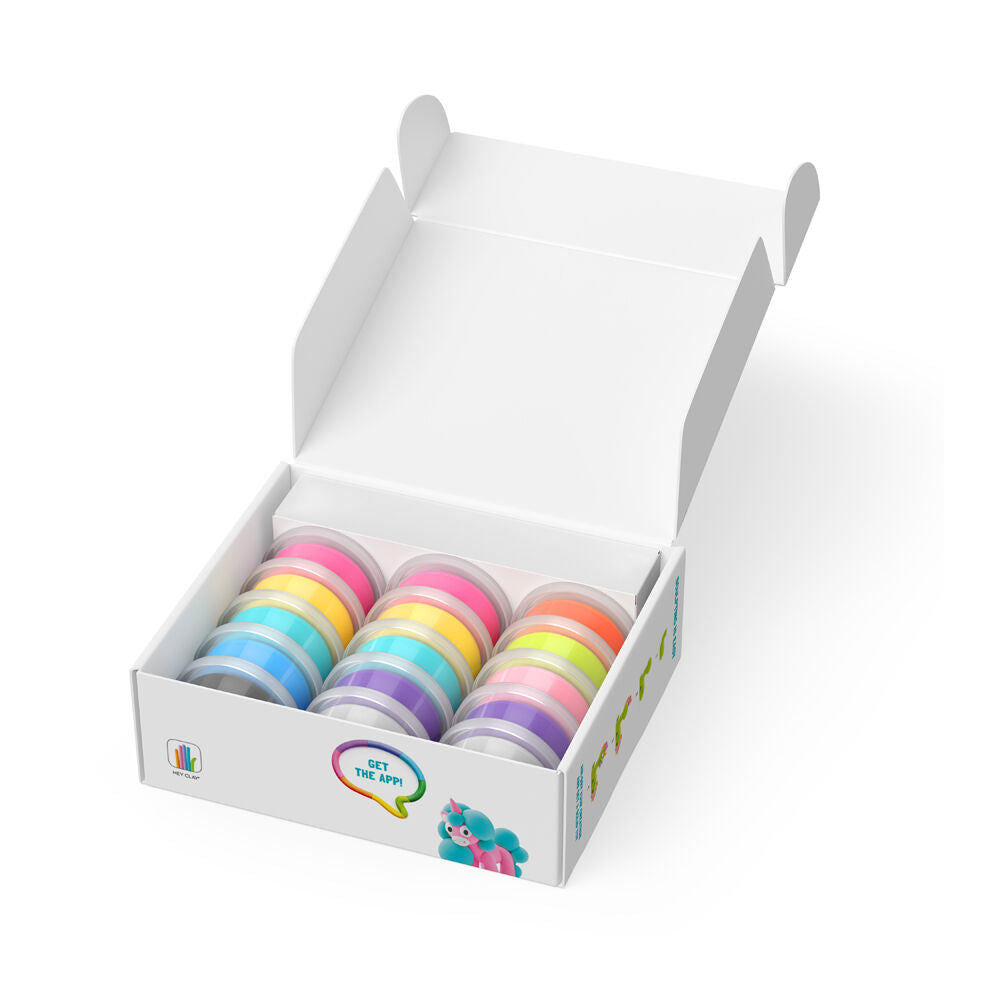 15pc Hey Clay Rainbow Unicorns Craft Set Toy 22x19cm Kids 3y+