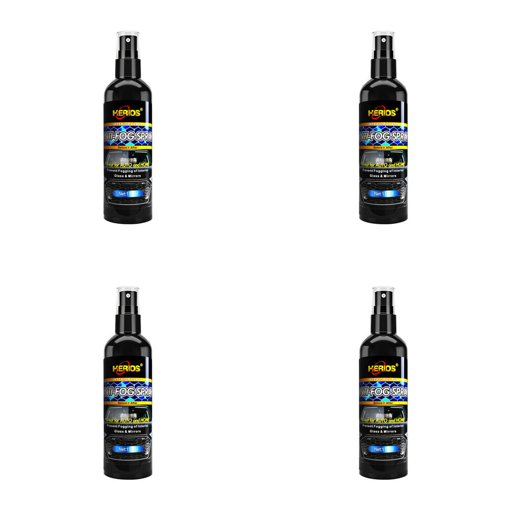 4PK Herios HC030 Anti-Fog Spray For Interior Glass & Mirrors 118ml Black